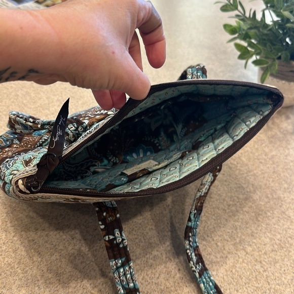 Vera Bradley Java Blue Print Medium Size Bag Cute! - Picture 11 of 13